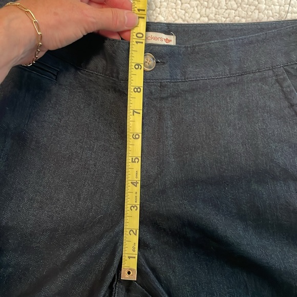 NWOT DOCKERS BERMUDA HIGH RISE Dark Denim Shorts SIZE 12 - Picture 8 of 8